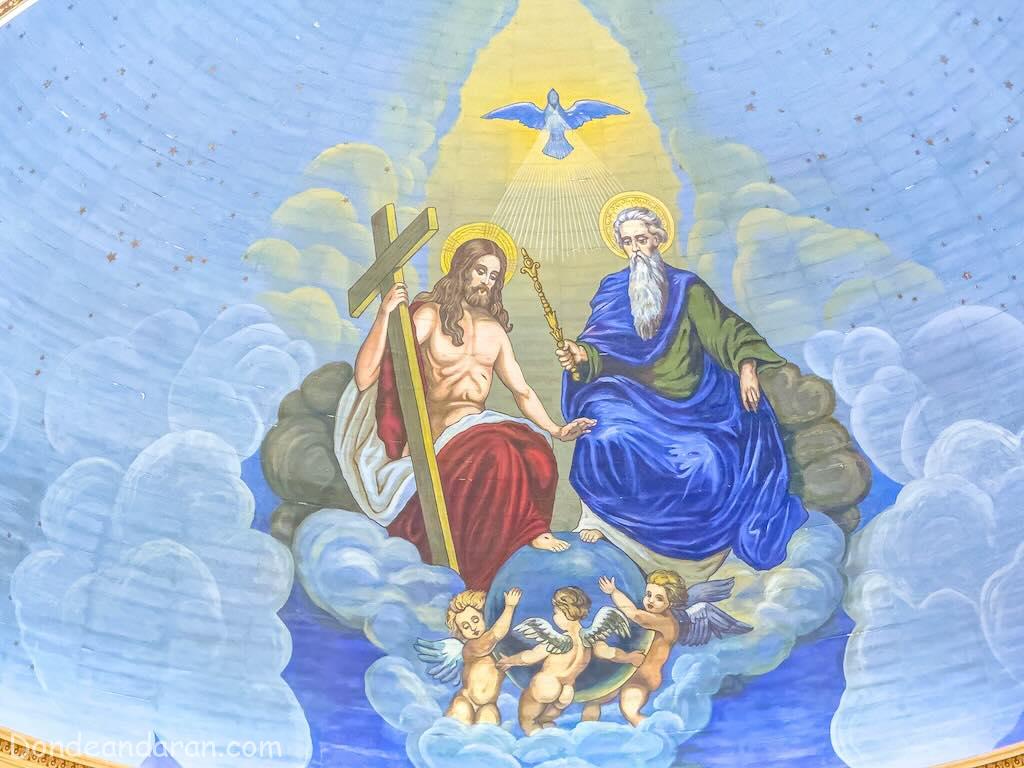 Pintura en la Catedral de San José de Costa Rica.