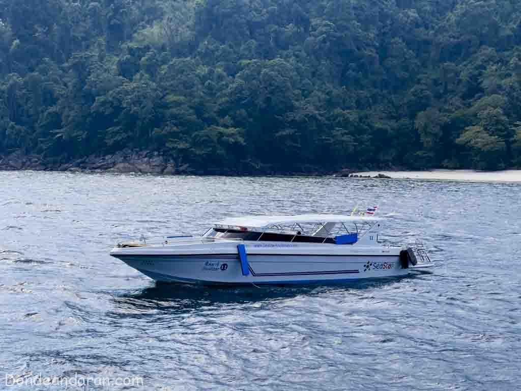 Buceo en las Islas Similan. Barco rápido.