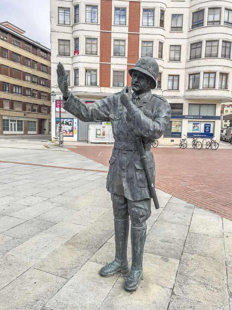 Homenaje al guardia urbano, Burgos.