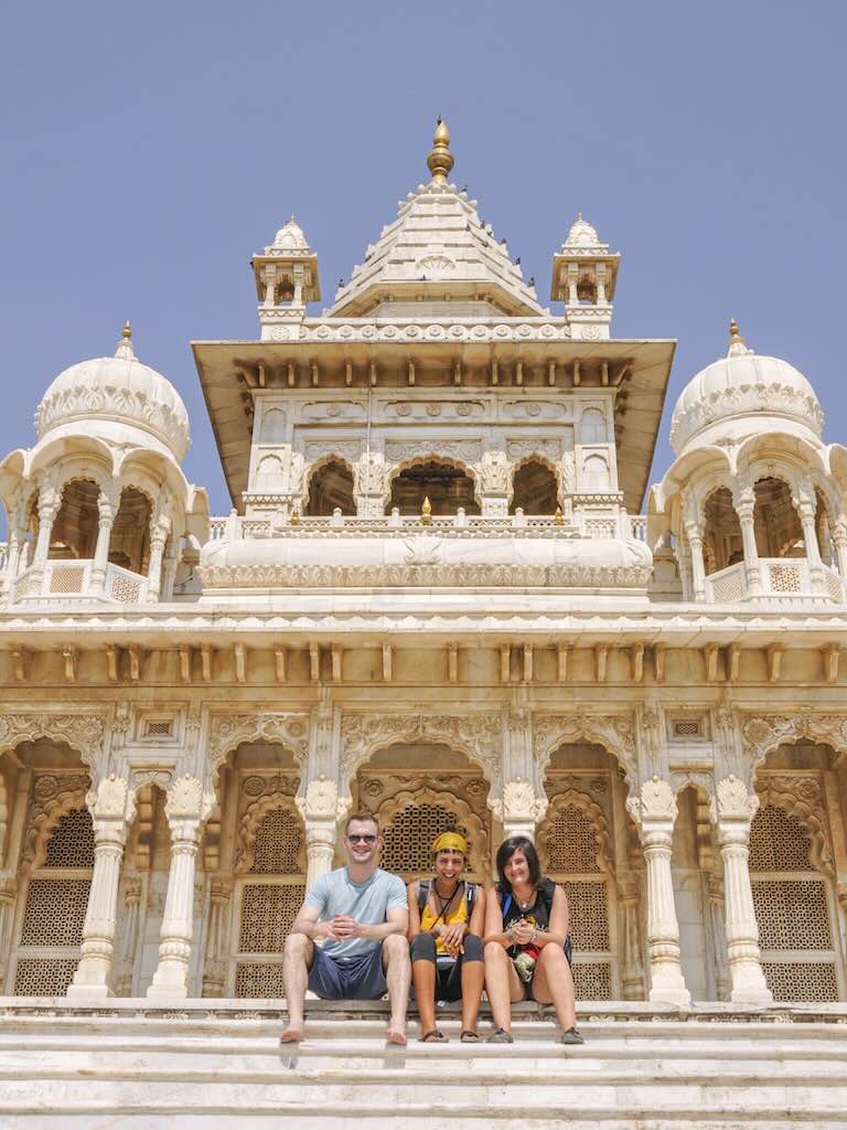Con Fátima y Alfredo, Jodhpur.