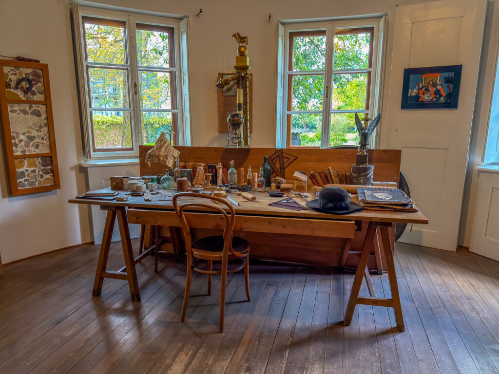 Habitación de la casa de Plečnik.