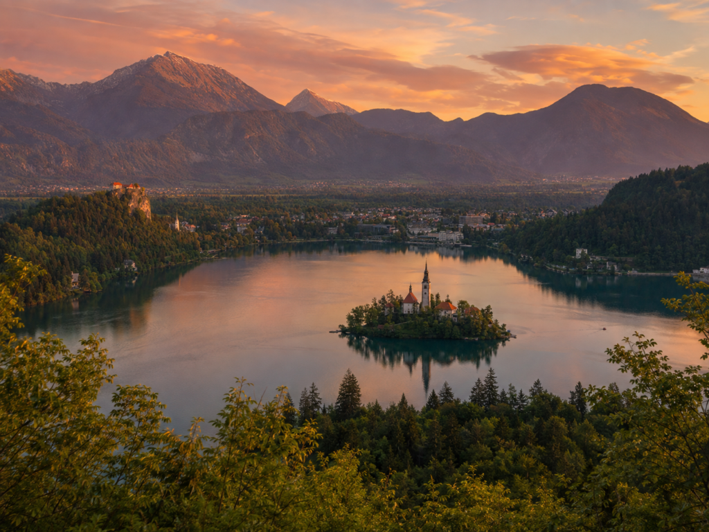 Lago Bled desde Velika Osojnica