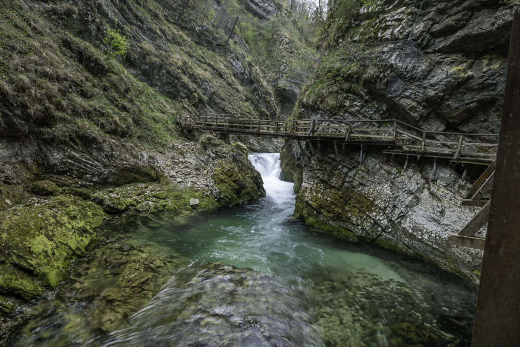 Cañon de la garganta de Vintgar